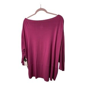 Kinesis long sleeve scoop neck top pink
